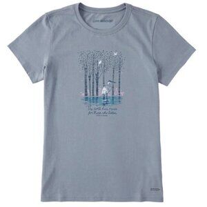 Life Is Good Crew Neck Short Sleeve Tee The Earth Has Music For Those Who Listen
